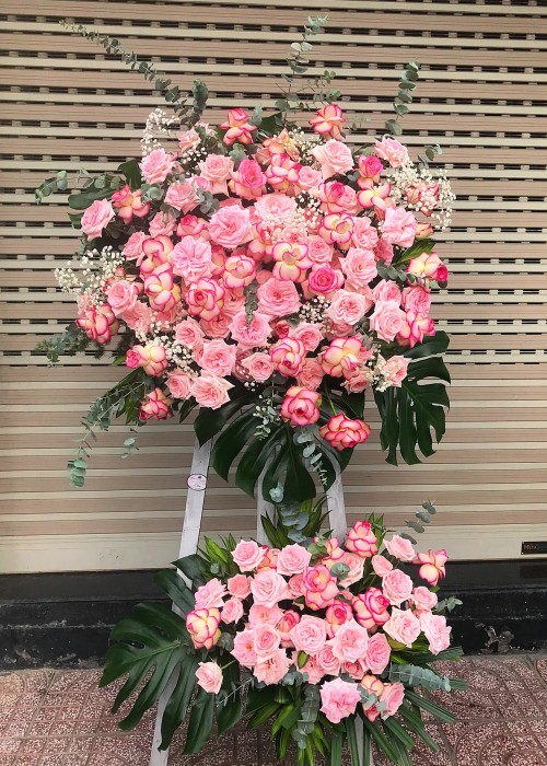 Kệ hoa hồng 2 tầng